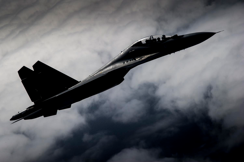 Illustration for article titled Photos: India's Su-30MKI Flankers Sparred With Royal Air Force Typhoons